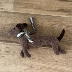 Northlight 7.75 inch dog doxie dachshund dog with scarf holiday decor